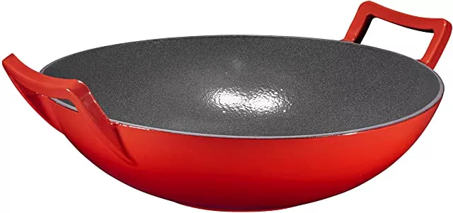 Brumintor enameled cast iron wok
