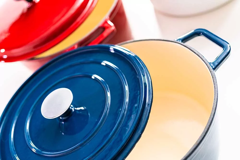 Enamel pots and pans