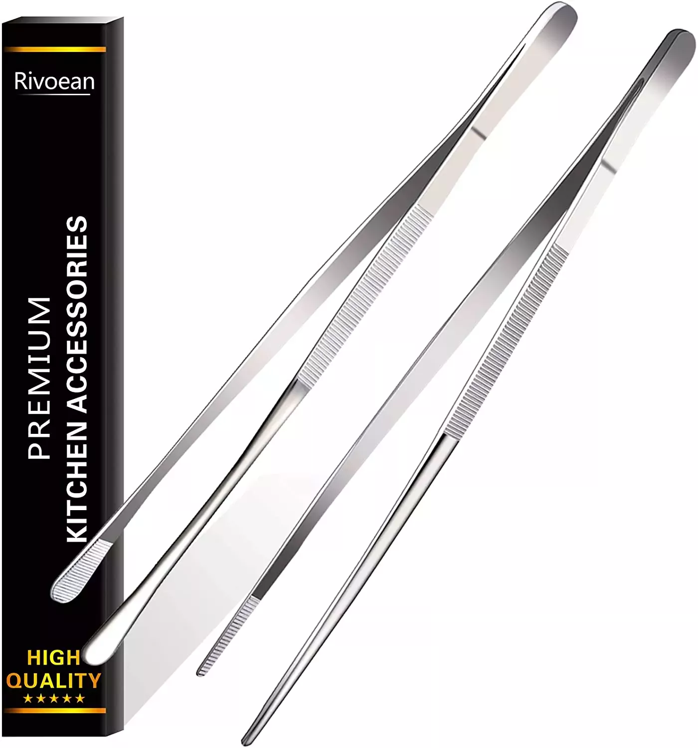 Rivoean tweezers, two pack