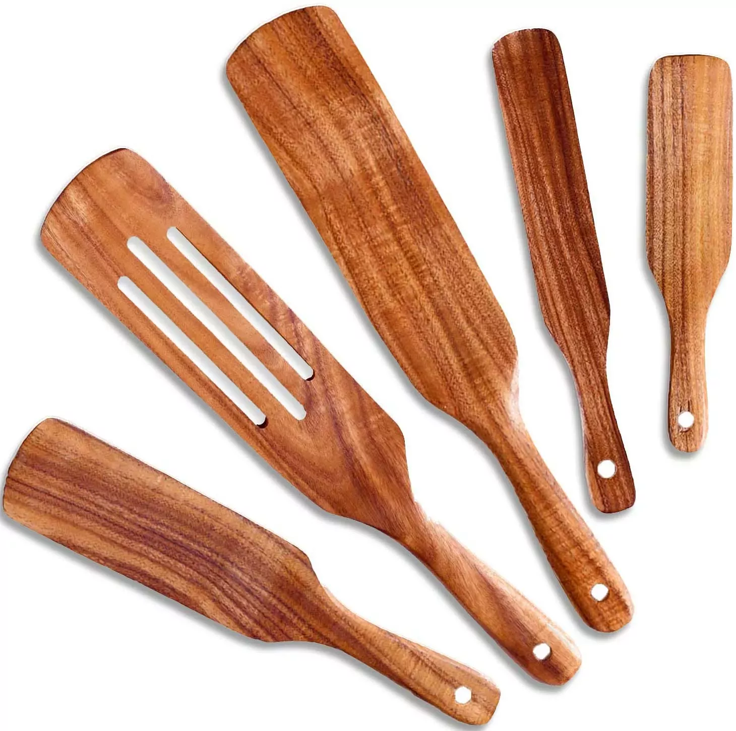 Dihuruuo awesome 5 piece wooden spurtle set