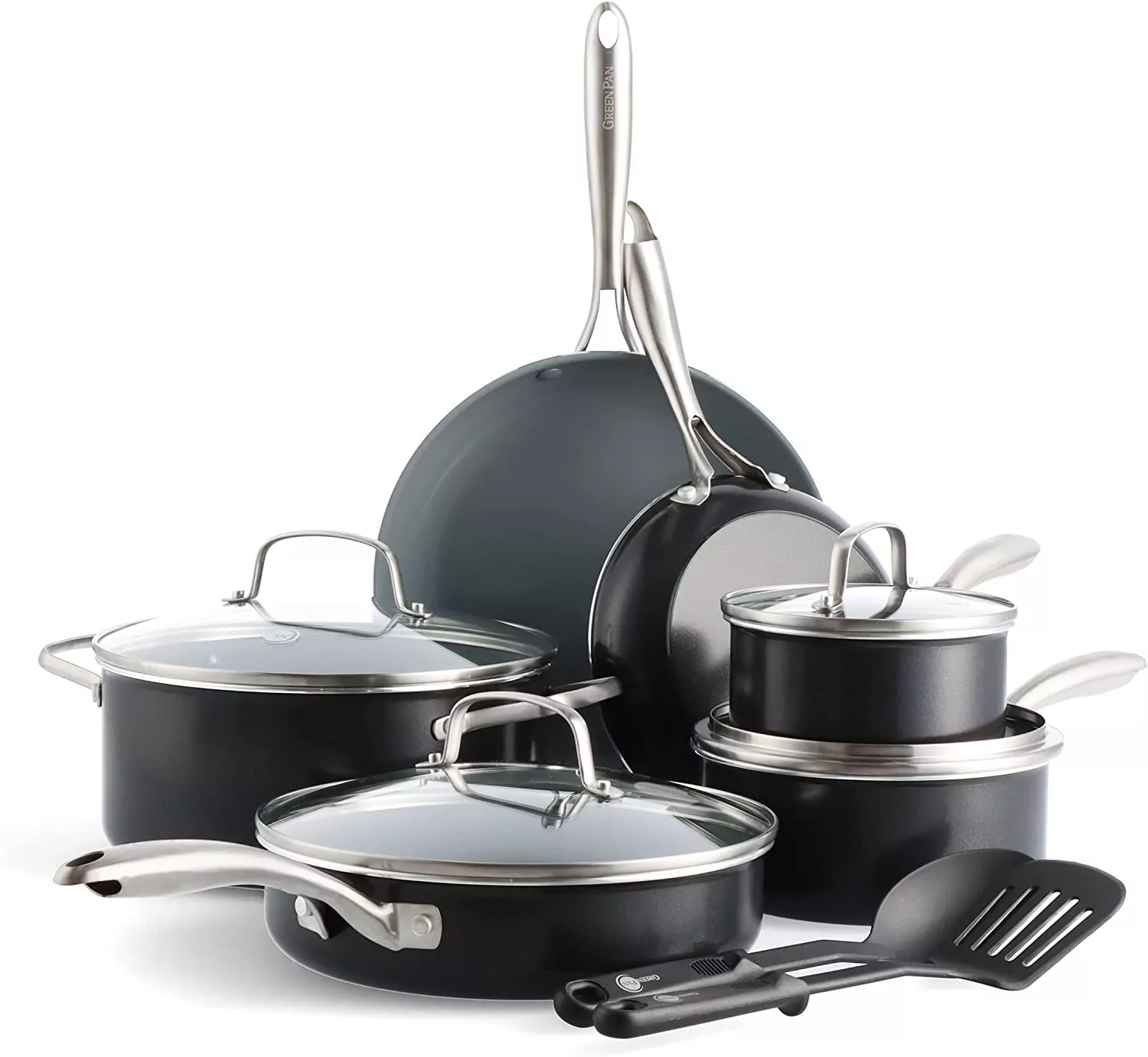 Greenpan best non-stick, PTFE & PFA free, pots and pans for a gas burning stove